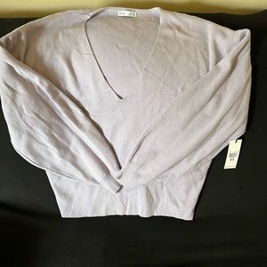 Dex purple v neck sweater New with tags